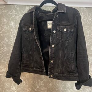 A&F Black Denim Jacket